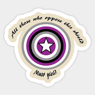 Pride Shields - Asexual Sticker